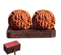 Chinese Walnuts, Wenwan Walnuts, Traditional Chinese Stress Relief, Help Relax Improve Concentration. A Gift For Friends, Includes A Gift Box And A Cleaning Brush (A 37-38mm)