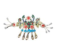 Chinese Wedding Bride Hair Accessory,Chinese Hairpins Girls Hanfu Fairy Hair Accessories Crystal Pearl Hair Clip Ancient Wedding Headpiece As show Chinese Headwear