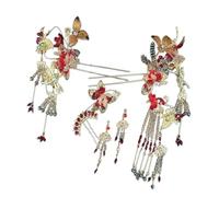 Chinese Wedding Hairpin Set Han Costume Hair Stick Antique Hair Comb For Bride Traditional Costume Hair Jewelry Set Traditional Han Headwear