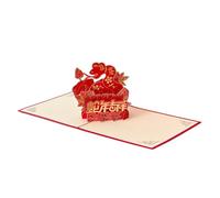 Chinese Year Of The Snake Card - Happy Chinese New Year Cards 2025 | Spring Festival Greeting Cards With Envelope, Chinese Zodiac Snake Card, Card With Ser
