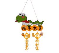 Chinese Year of the Snake Ornament - 2025 Ogant Snake Symbol Ornament, Snake Holiday Ornament, Chinese New Year Snake Door Ornament