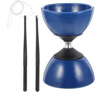Chinese Yo-Yo Diabolo Juggling Toy with Hand Sticks, Rubber & Plastic, Blue, 4.72 X 3.34 Inches, Fun for Kids and Family