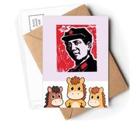 Chinese Youth Red Education Propaganda Postcards Envelopes Cards Mailing Year Horse