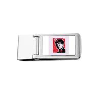 Chinese Youth Red Education Propaganda Slim Money Clip Stainless Holder Pocket Wallet