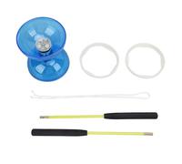 Chinese Yoyo Diabolo Set Professional Soft Rubber Juggling Toy with 2 Sticks and String for Kids Adults Beginners