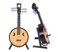 Chinese Zhongruan Instrument Basswood Chinese Ruan Lute for Comfortable Grip 1:4 Ratio 14cm/5.5in Jewelry