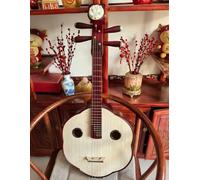 Chinese Zhongruan Ruan Moon Guitar Plum Blossom Shape Traditional String Instrument