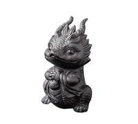 Chinese Zisha Dragon Tea Pet, Handmade Purple Clay Tea Pet for Kung Fu Tea Tray, Ceramic Decorate Kungfu Tea Tray Accessories (K)