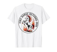 Chinese Zodiac 2026 Year of The Fire Horse Returns T-Shirt