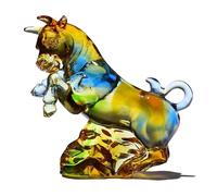 Chinese Zodiac Figurines - Collectible Crystal Art Statues of the 12 Zodiac Animals, Pig Decoration, Ancient Glass Craft, Unique Chinese Gift for Collectors
