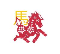 Chinese Zodiac Horse Women's T-Shirt - White - XL