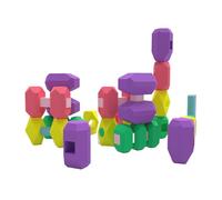 Chinese Zodiac Silicone Building Set Educational Construction Toy for Kids Ages 3+ Indoor Play Learning Activity (A, 4cm)