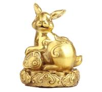 Chinese Zodiac Statues - 12 Animal Brass Figurines for Wealth & Luck, Feng Shui Home Decor, Collectible Table Ornaments, Zodiac Gift for Prosperity