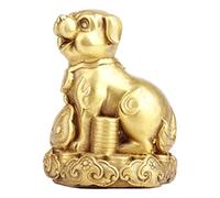 Chinese Zodiac Statues - Brass 12 Animal Figurines for Wealth & Luck, Feng Shui Decorative Ornaments, Collectible Table Decor for Home & Office