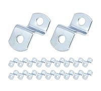 Chinflly 20 PCS Heavy Duty Iron Offset Canvas Clips for Picture Framing, 1/2 inch, Silver