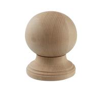 Chinflly Decorative Wood Finials,5.7" Tall x 4.72" Wide for Bed Post Finials Curtain Rod Staircases DIY Crafts Unfinished Wooden Finials for Indoor Use Home Deoration