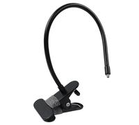 Chinflly Flexible Clip Mount for Ring, Blink, Eufy, Google Nest, Wyze, and Arlo Indoor Outdoor Cameras, 40cm Gooseneck Arm, Flexible Adjustment, Strong Clamp, Black