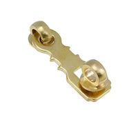 Chinflly Padlock Hasp Door Clasp,Antique Heavy Duty Door Hasp,Vintage Solid Brass Gate Latch Lock,Light Brass Hasp