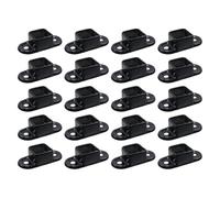 Chinflly Square Post Flange Base,Aluminum Alloy Post Flange Base Floor Post Flange,1 x 1 Inch Guardrail Flange Post Base Deck Mount Post Fitting