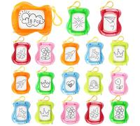 Chingcoo Mini Painting Board, Magic Board, 18 Pieces, Mini Magic Board, Children, Magnetic Painting Board, Party Bags, Children's Birthday Key Ring