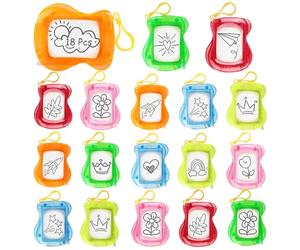 Chingcoo Mini Painting Board, Magic Board, 18 Pieces, Mini Magic Board, Children, Magnetic Painting Board, Party Bags, Children's Birthday Key Ring