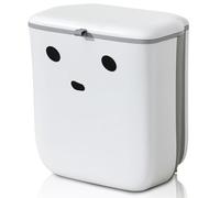 Chingcoo Wall-Mounted Bin 9L Hanging Bin with Lid Foldable Camping Bin Hanging Kitchen Waste Bin for Hanging Wall Mounted Compost Bin for Cabinet Door