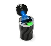 Chingde Car Ashtray, Portable Ashtray with Lid Smell Proof, Automatic LED Light, Flame Retardant, High Temperature Resistant, Sealed, Detachable, Large Capacity (1)