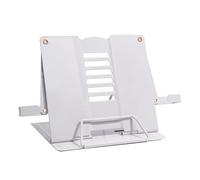 Chingde Recipe Book Stand, Cook Book Stands for Kitchen, Adjustable Folded Cookbook Holder for Kitchen, School and Office, Reading Rest for Kids, White