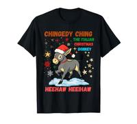 Chingedy Ching Dominick The Christmas Donkey Italian Donkey T-Shirt