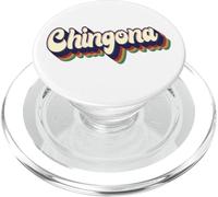 Chingona Latina Women Retro Cinco de Mayo Spanish Mexican PopSockets PopGrip for MagSafe