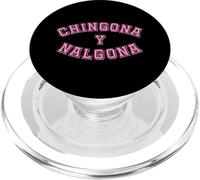 Chingona y Nalgona Latina Pride Mexican Funny Chicana Pink PopSockets PopGrip for MagSafe