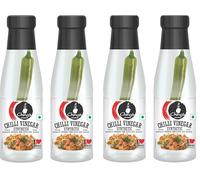 Ching's Secret Chilli Vinegar 170g - Spicy & Tangy Oriental Condiment - Adds Zesty Heat to Chinese Dishes, Noodles & Fried Rice (Pack of 4)