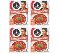 Ching's Secret Tomato Soup 55g | Instant Hot Soup Mix | Delicious & Tangy Tomato Flavor | Easy to Prepare | Ideal for Quick Snacks (Pack of 4, Tomato)
