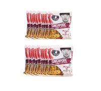 Chings Singapore Curry Noodles 60g (Pack of 20) - Original Hakka Noodles - Singapore Curry - Stir Fried Noddles with Seasoning