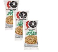 Chings Veg Hakka Noodles 140g (Pack of 3) - Non Sticky Chinese Veg Noodles - Made with Durum Wheat - Easy To Cook