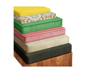 Chinimon Custom Bench Cushion Indoor, High-Resilience Foam Replacement Window Seat Cushion, Customizable Bench Cushions for Furniture mat Fabric/Color/Size/Non-Slip Methods/Piping (Indoor)