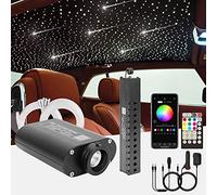 CHINLY Starlight Headliner Kit Meteor, 550pcs 9.8ft 0.03in Star Lights for Car, Fiber Optic Star Ceiling Light, RGBW Bluetooth APP+Remote+Star Light Headliner Kit for Roof