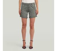 Chino Boyfriend Shorts - Green - Women 26