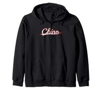Chino California Inland Empire Vintage Varsity Distressed Zip Hoodie