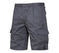 Chino Cargo Shorts Men Summer Casual Shorts Classic Cotton Twill Combat Work Shorts Quick Dry Lightweight Tactical Shorts Half Pants with Multi Pockets Workwear Bottoms Grey