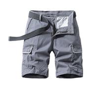 Chino Shorts Men Warehouse Clearance, Mens Cargo Shorts Slim Fit Cotton Military Combat Half Pants Casual Summer Beach Short Bottoms with Pockets for Beach, Golf, Walking & Outdoors Plus Size