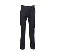 Chino Trousers Henbury Flat Front Bleu XSx40