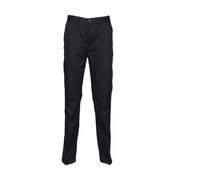 Chino Trousers Henbury Flat Front Noir Mx44