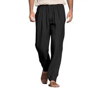 Chino Trousers Men's Loose Fit Suit Trousers Breathable Leisure Trousers Comfortable Wide Leg Loungewear Casual Regular Fit Outdoor Trousers Business Jogging Bottoms Elastic Sweatpants Activewear, O