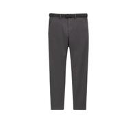 TOM TAILOR 36160 Men's Slim Fit Chino Trousers Made of Stretch Piqué with Belt, Grey Black Zig Zag Structure, 31/34