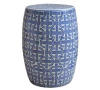 Chinoiserie Drum Stool Indoor Outdoor Garden Side Table Classic Chinese Sle Dressing Bench Round Patio Shoe Chan Seat Home Décor