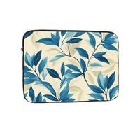 Chinoiserie Willow Leaves Pattern Laptop Sleeve 10 Inch Shockproof Protective Notebook Case Travel Laptop Bag for Men Women