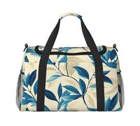 Chinoiserie Willow Leaves Water-Resistant Travel Duffel Bag Compact Sports, Gym & Weekend Tote for Men & Women