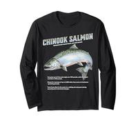Chinook King Salmon Humpy Fish Design for Fisherman & Divers Long Sleeve T-Shirt