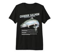 Chinook King Salmon Humpy Fish Design for Fisherman & Divers Premium T-Shirt